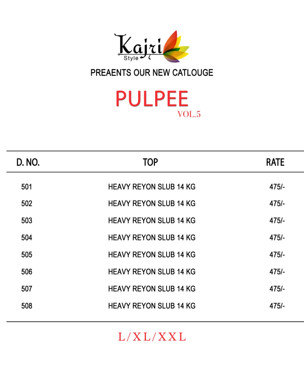 Kajri Style Pulpee Vol 5 Catalog Rayon Designer Kurtis Collection