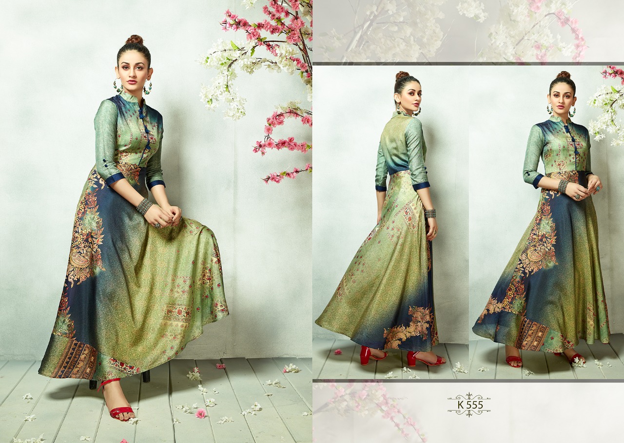 Eternal Presents Silkmode 2 Catalog Digital Printed Manipuru Silk Party Wear Gown Collection