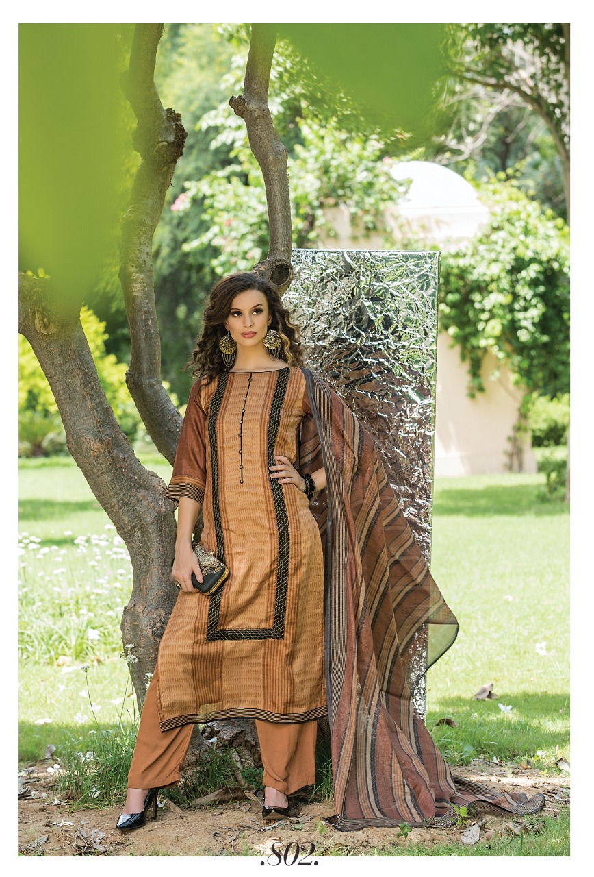 Sri Presents Musafir Gazzal Catalog Wholesale Silk Pattern Designer Suits Collection