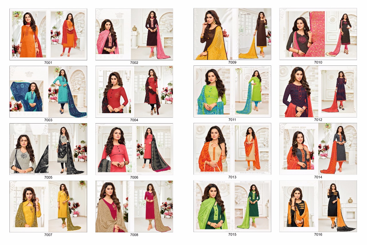 Shagun Lifestyle Launch Oscar Vol 7 Cotton Jequard Unstitched Punjabi Dress Material Wholesale Rate