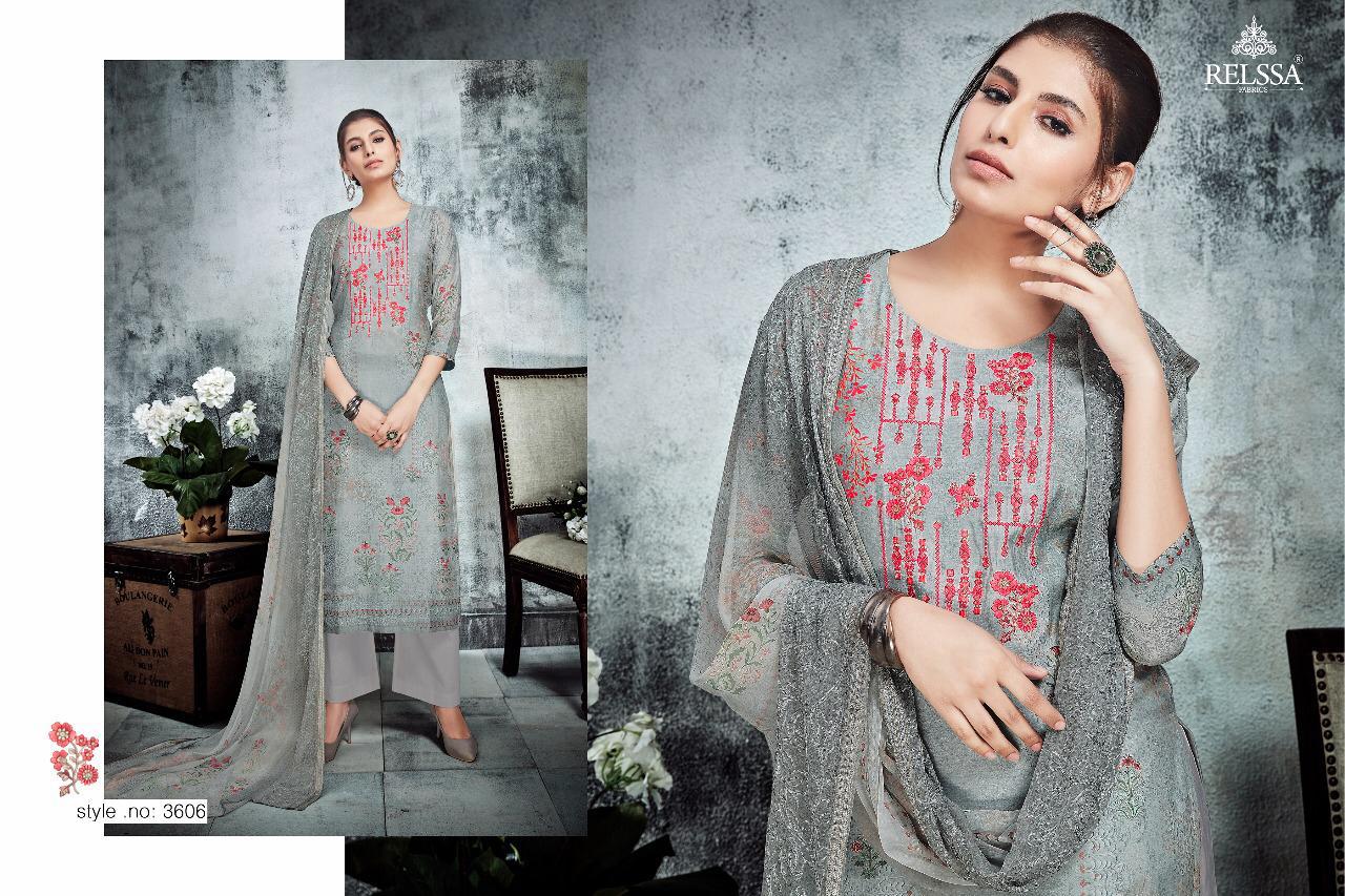 Relssa Launch Riwwaz Pure Muslin Silk Digital Prints With Embroidery Punjabi Suits Collection