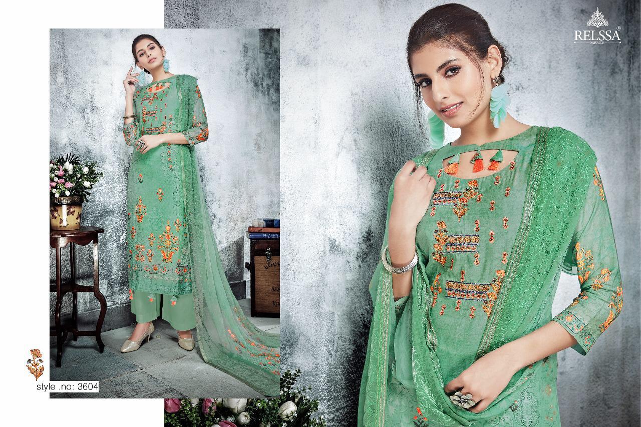 Relssa Launch Riwwaz Pure Muslin Silk Digital Prints With Embroidery Punjabi Suits Collection