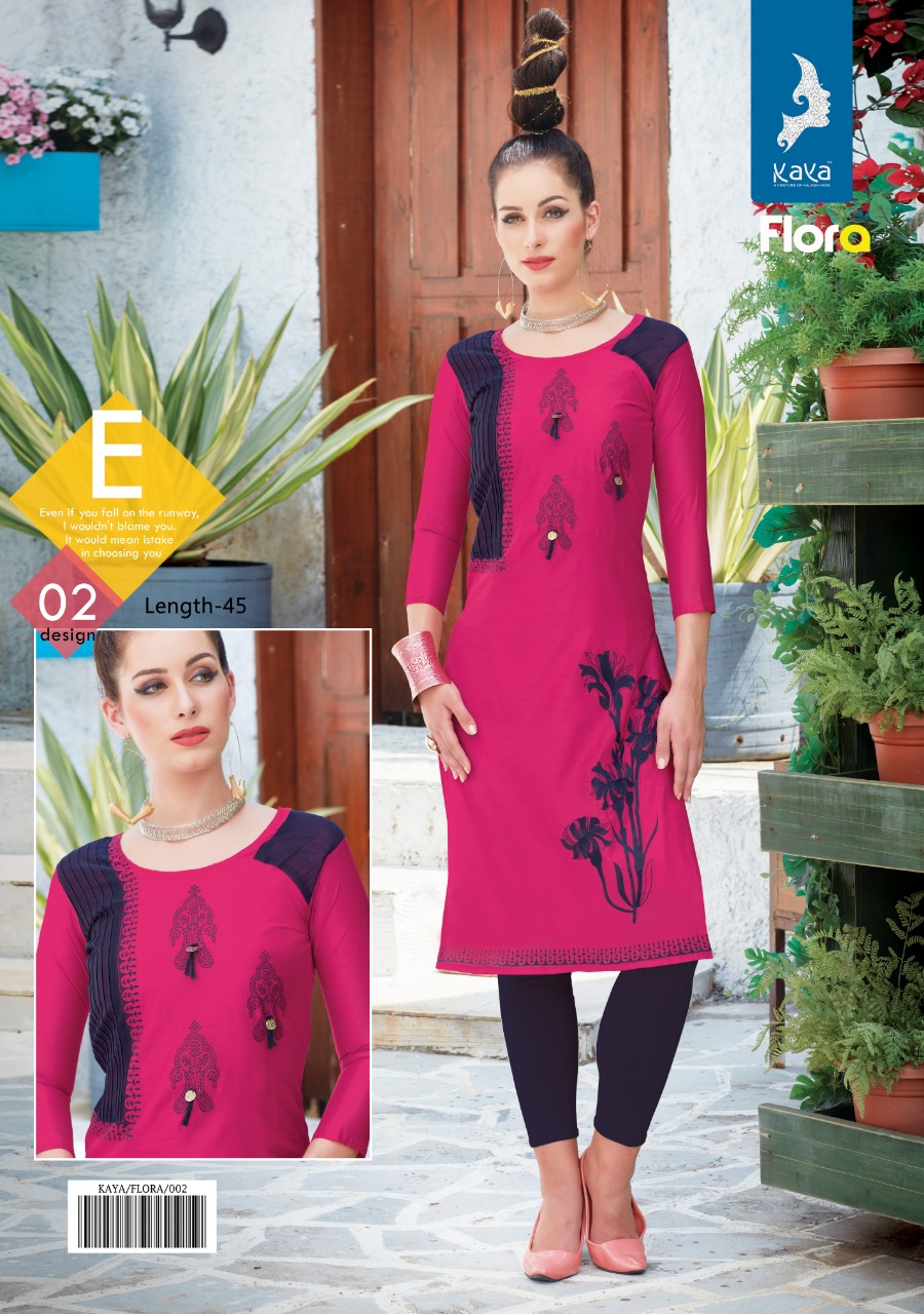 Kaya Presents Flora Kora Silk Kurtis Catalog Wholesale Price Seller From Surat