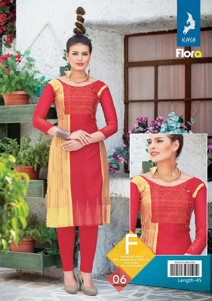 Kaya Presents Flora Kora Silk Kurtis Catalog Wholesale Price Seller From Surat