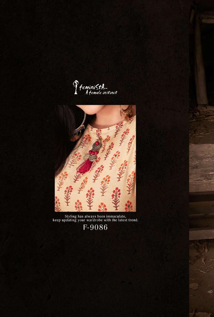 Feminista Launch Poshak Heavy Rayon Anarkali Style Fancy Kurtis Wholesale Price