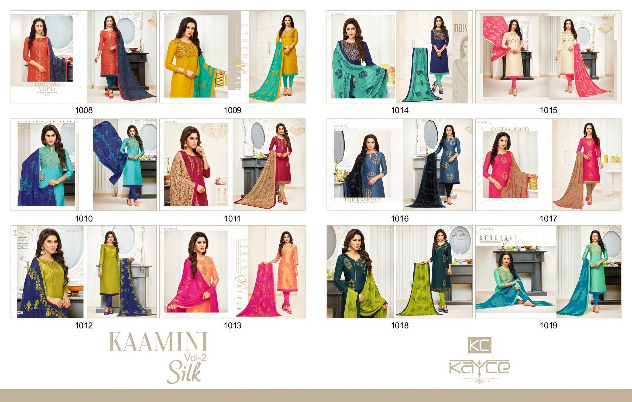 Kaycee Trendz Presents Kaamini Silk Vol 2 Unstitched Punjabi Suits Collection Wholesale Rate