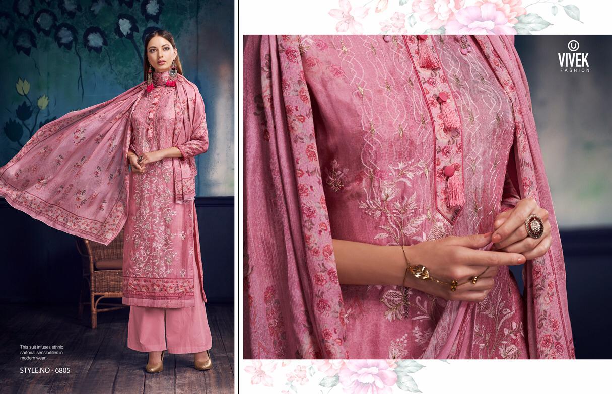 Vivek Presents Simran Catalog Wholesale Upada Silk Punjabi Suits Supplier Surat