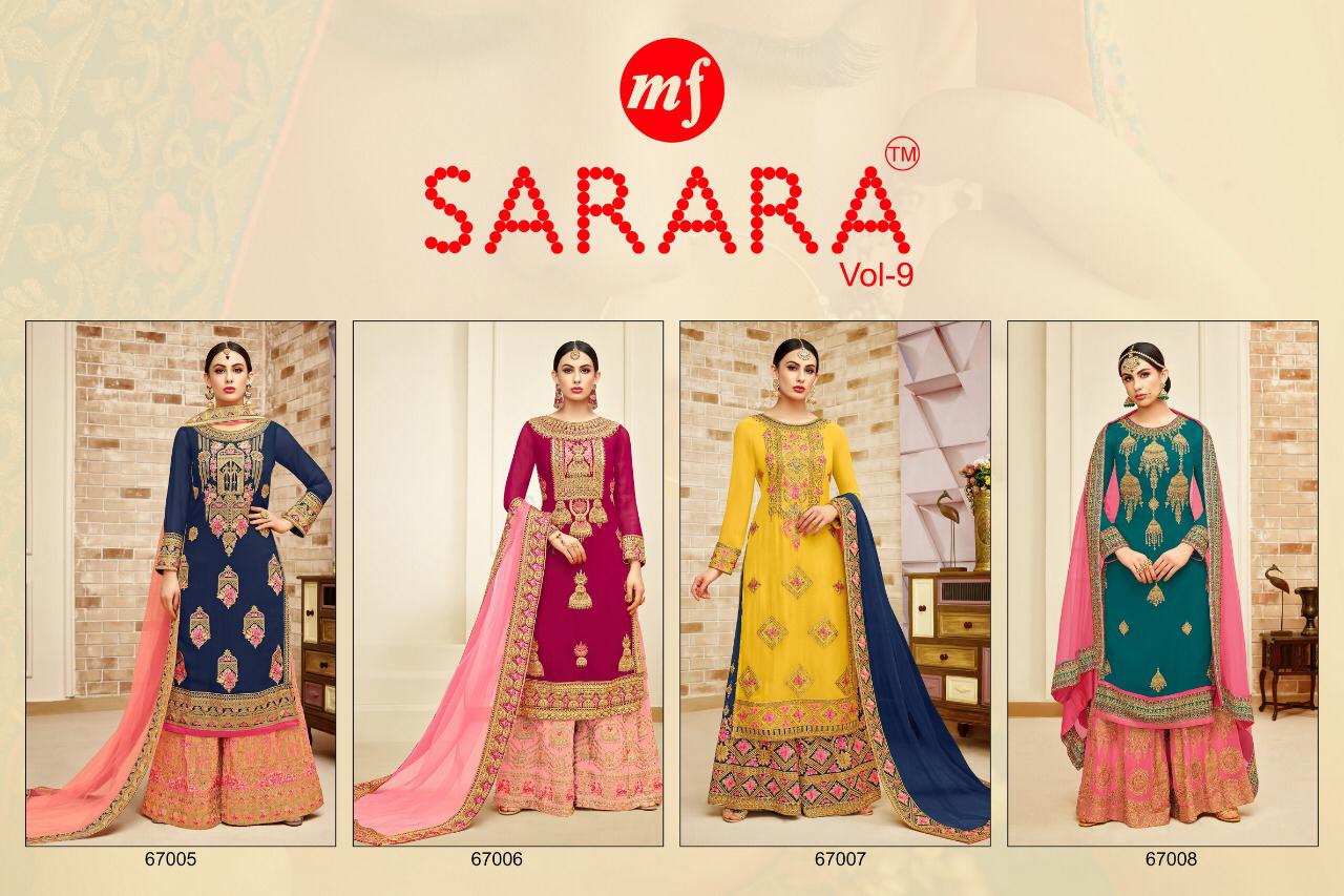 Mf Presents Sarara Vol 9 Wholesale Party Wear Collection Beat Rate Surat
