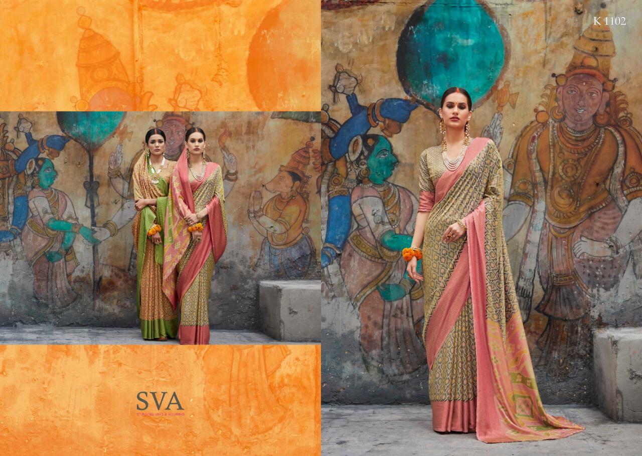 Sva Launch Shehnaiya Catalog Exclusive Range Of Nylon Sarees Collection Wholesale Rate