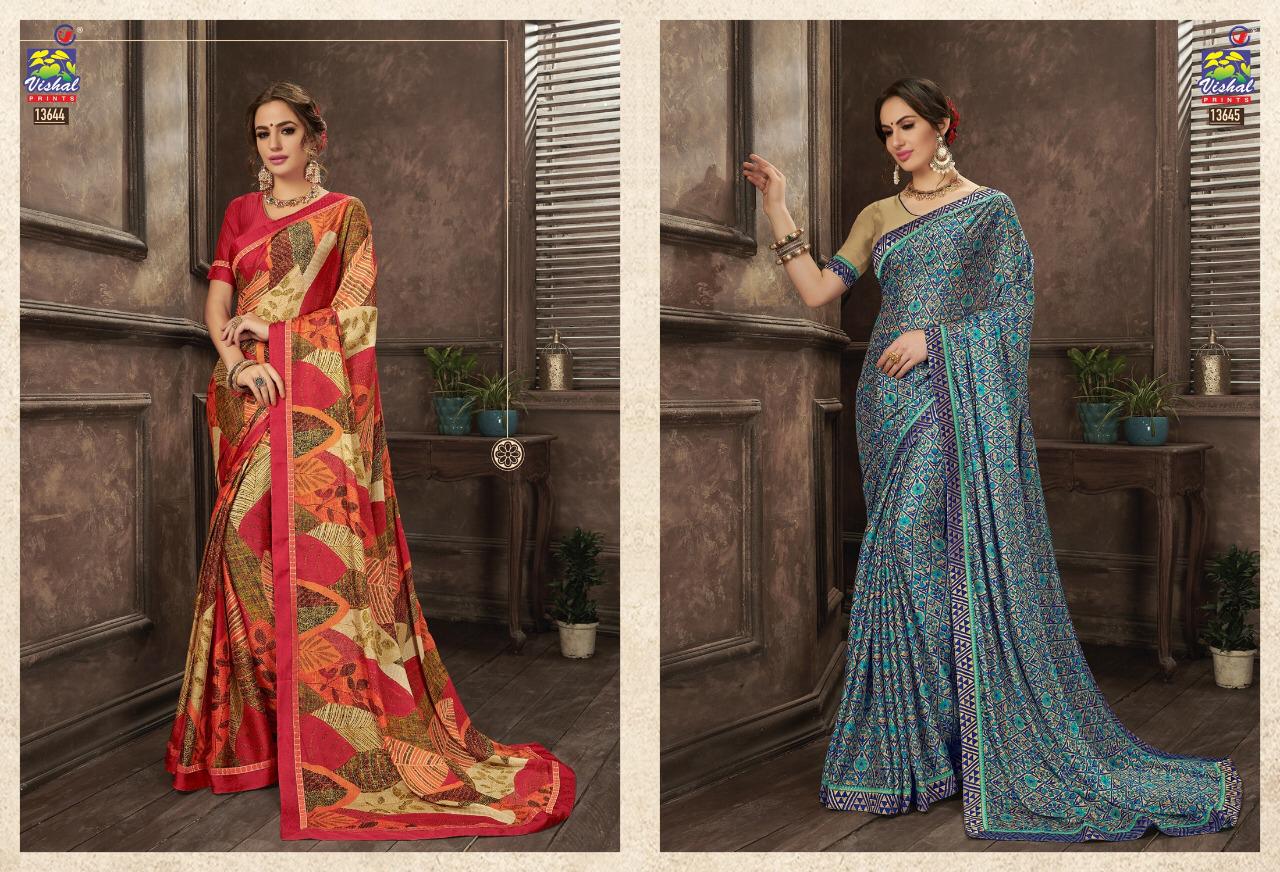 Vishal Sarees Presents Shivali Summer Wear Special Printed Sarees Catalogue  Wholesaler