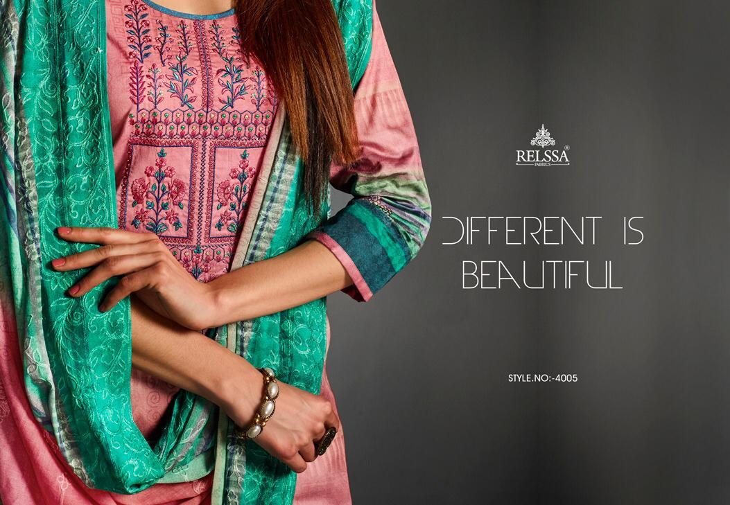 Relssa Suhani Fancy Cotton Satin Casual Wear Suits Wholesale Price