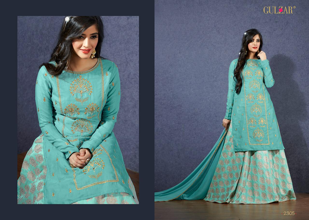 Gulzar Launch 2301-2306 Series Celebration Wear Lehenga Collection Wholesale Price Seller From India