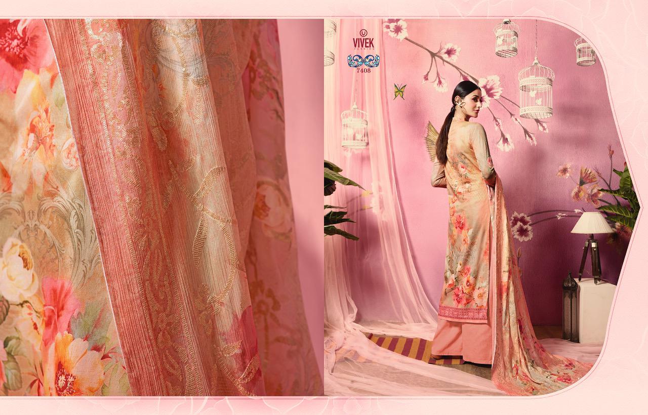 Vivek Parina Pure Muslin Suits Catalog Buy Online Wholesale Rate Online Pratham Clothing Store Surat