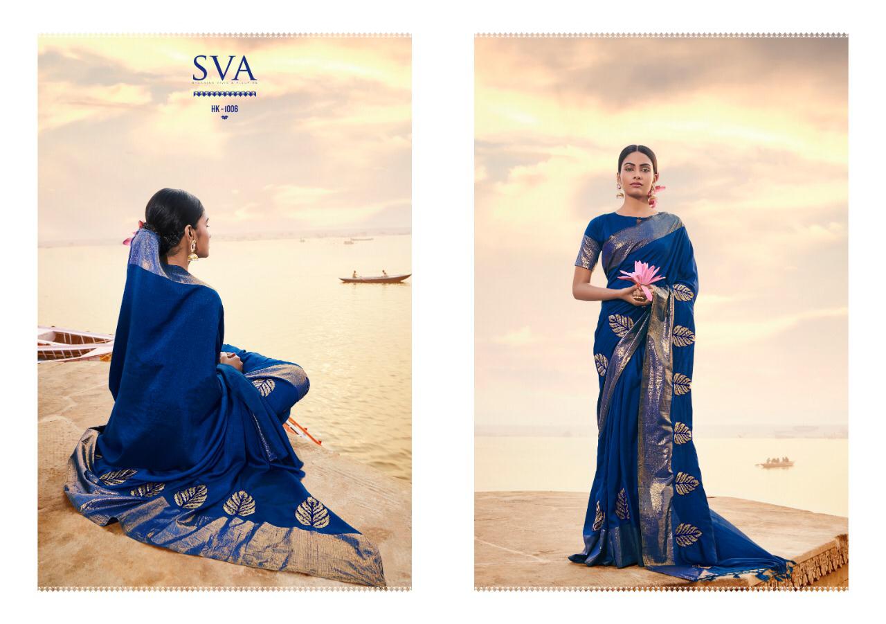 Sva Presents Harmony Designer Silk Fabrics Sarees Collection