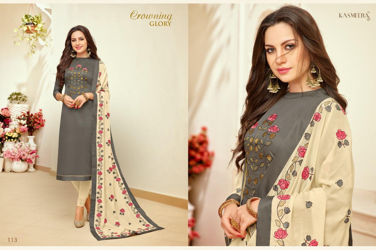 Kasmeera Afeem Fancy Muslin Embroidery Work Punjabi Suits Collection Wholesale Dealer Suraylt