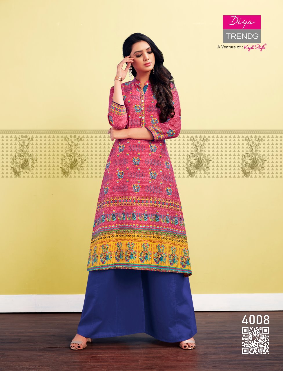 Kajal Style Ethnicity Vol 4 Loan Rayon Kurtis Designer Casual Wear Kurtis Collection Wholesale Rate