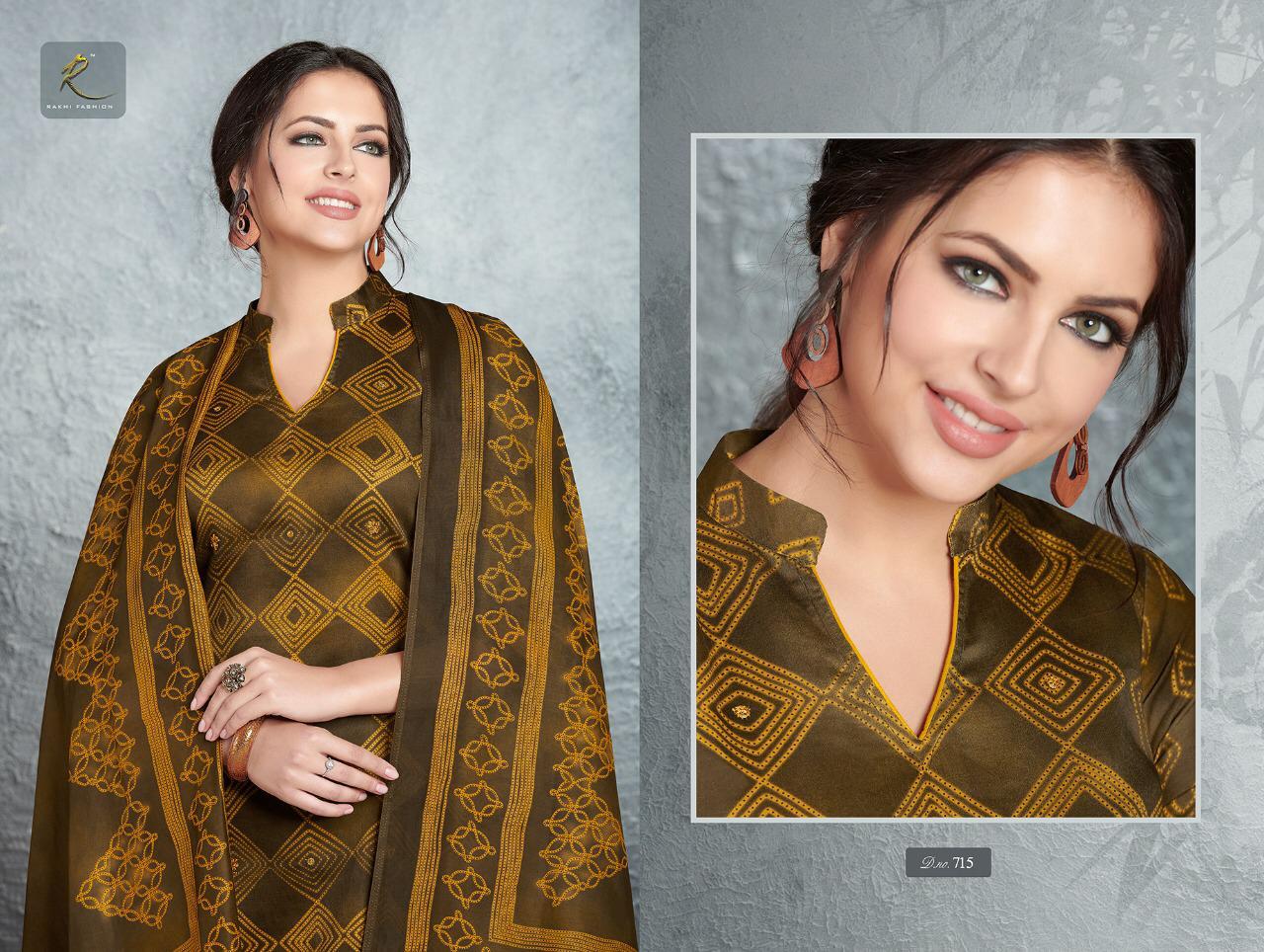 Rakhi Fashion Nyasa Glace Cotton Digital Printed Exclusive Punjabi Dress Material Wholesale Rate