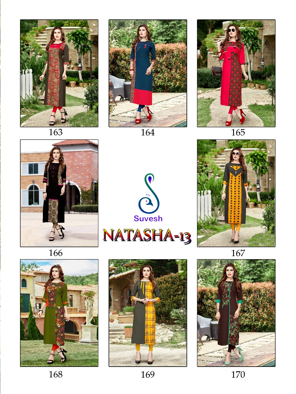 Suvesh Natasha Vol 13 Exclusive Heavy Rayon Printed Kurtis Collection
