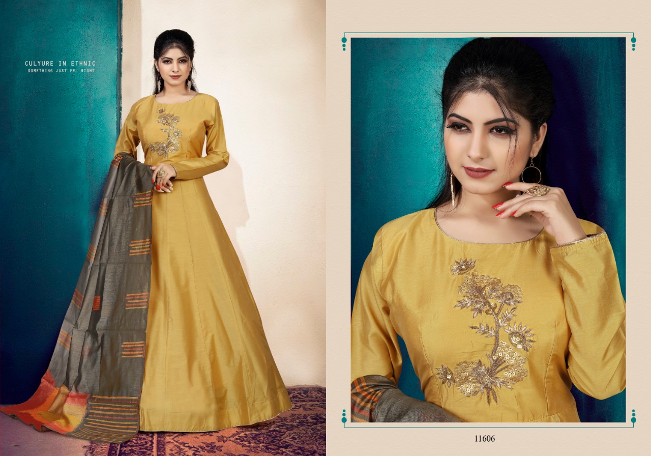 Parvati Designer 11601-11610 Series Presents Fancy Designer Ready-made Suits Collection Wholesale Rate