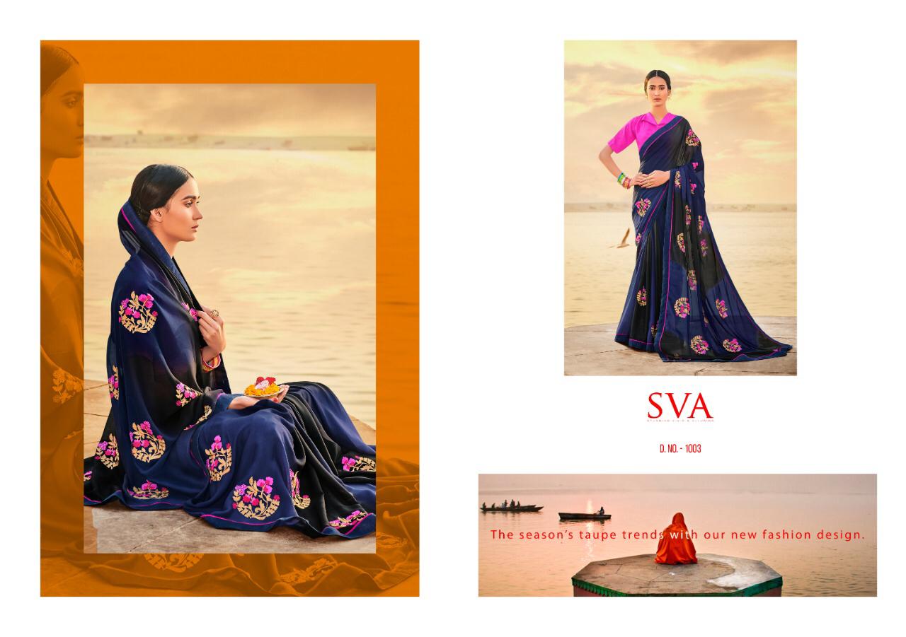 Sva By Vaunce Vol 1 Rangoli Fabric Saree Wholesale Dealer At Surat