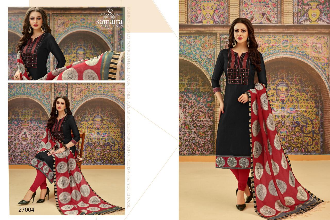 Samaira Abhinandan Catalog Pure Jam Silk Embroidery Punjabi Suits Supplier Surat
