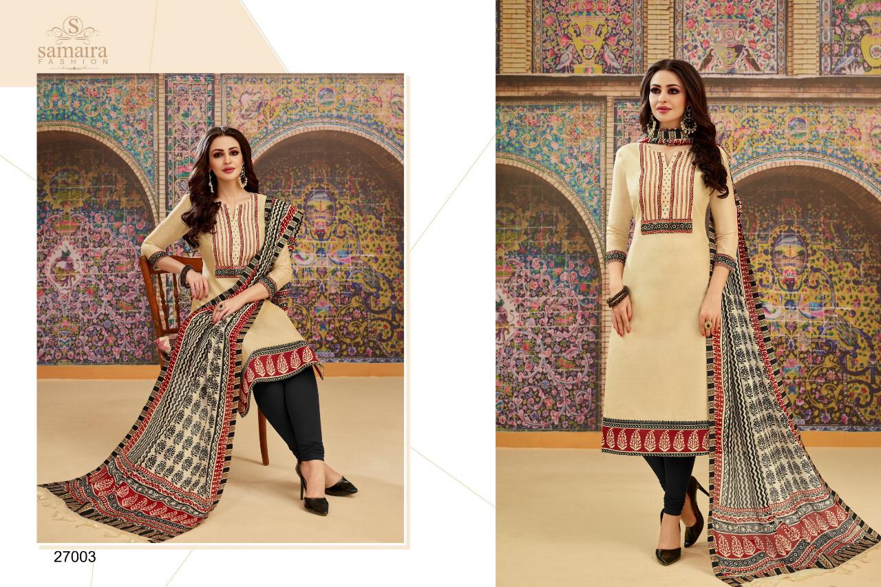 Samaira Abhinandan Catalog Pure Jam Silk Embroidery Punjabi Suits Supplier Surat