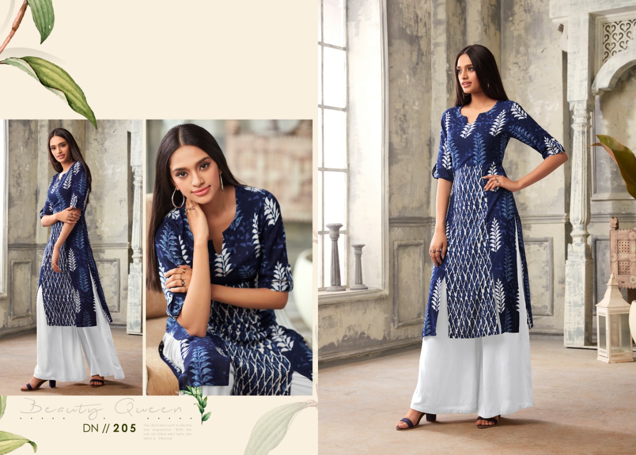 Topdot Dusk Vol 6 Pure Rayon Fancy Tunics Collection Wholesale Rate Seller