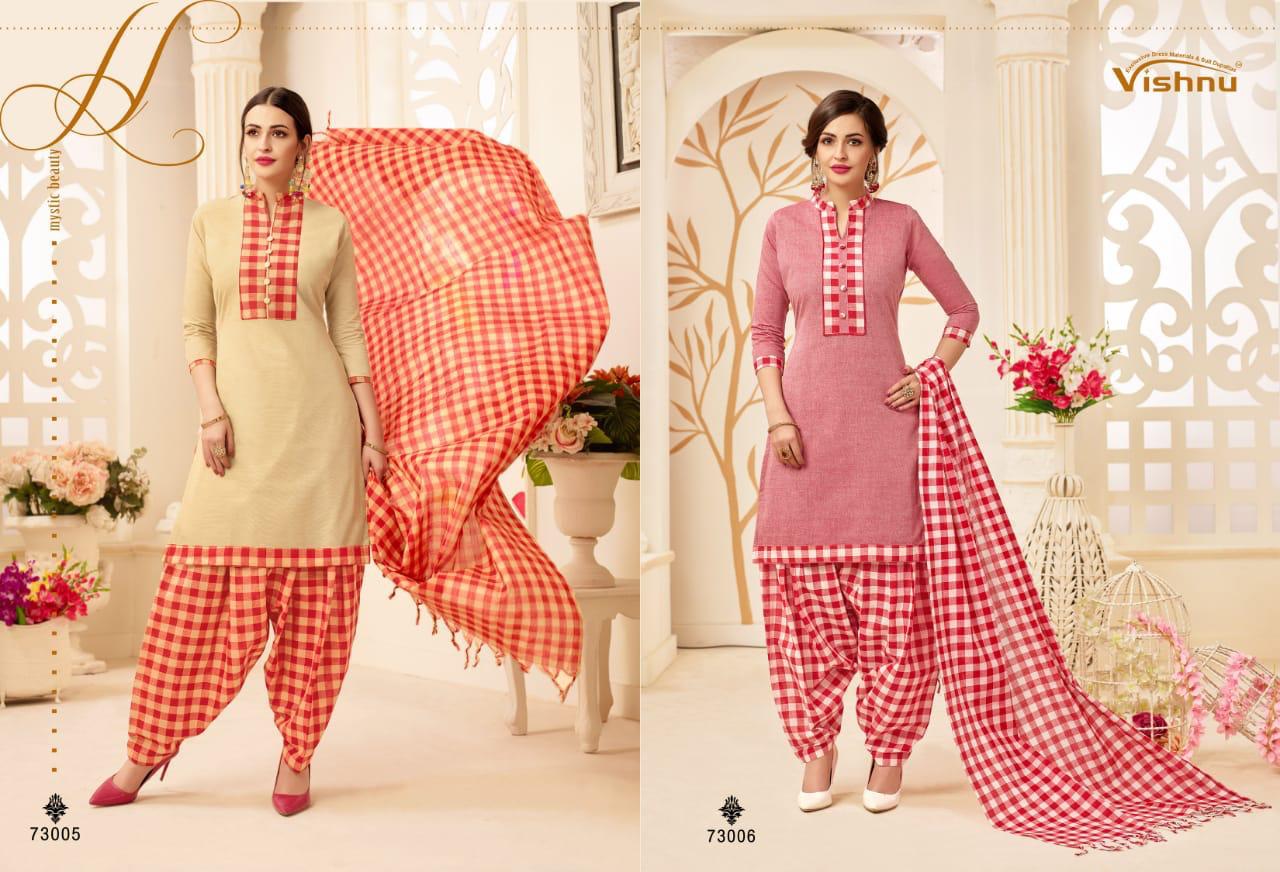 Shree Vishnu Manikarnika South Cotton Handloom Punjabi Wear Patiyala Salwar Kameez Wholesale Rate