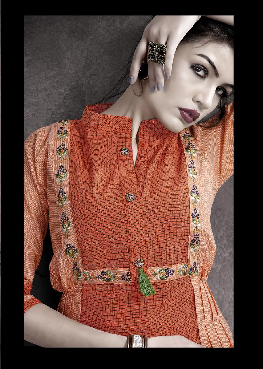 Stf New Collection Adaa Cotton Short Kurti Designer Pattern Wholsale Supplier In Surat