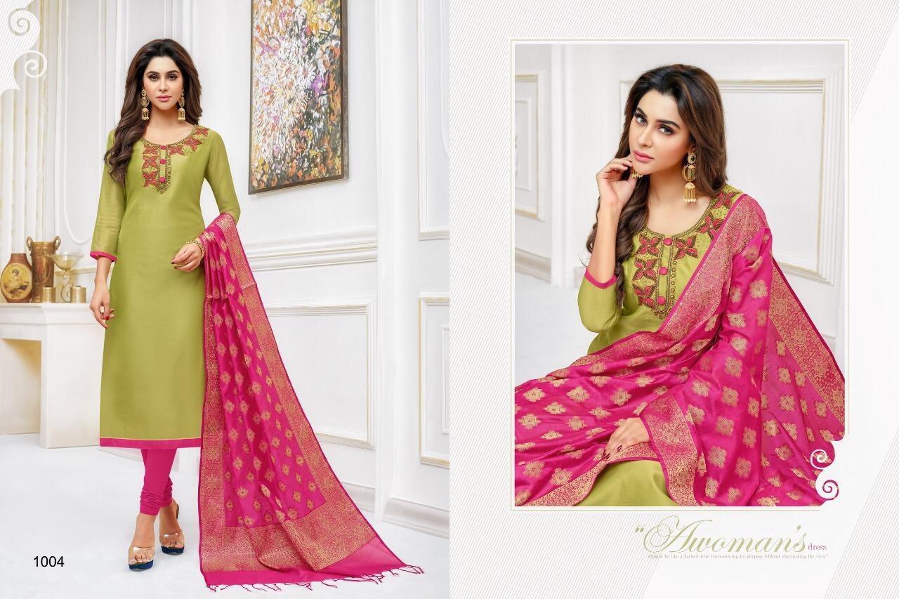 Lifestyles By Shagun Catalog Wholesale Modal Silk Fancy Embroidery Punjabi Dress Material Wholesale Rate
