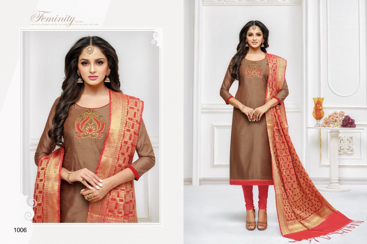 Lifestyles By Shagun Catalog Wholesale Modal Silk Fancy Embroidery Punjabi Dress Material Wholesale Rate