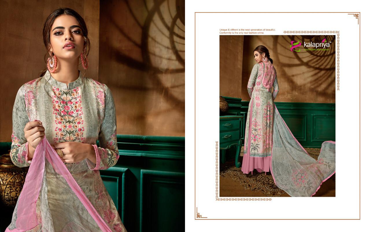 Kalapriya Mashoor Formal Wear Modal Satin Printed Designer Dress Material Wholesale Rate