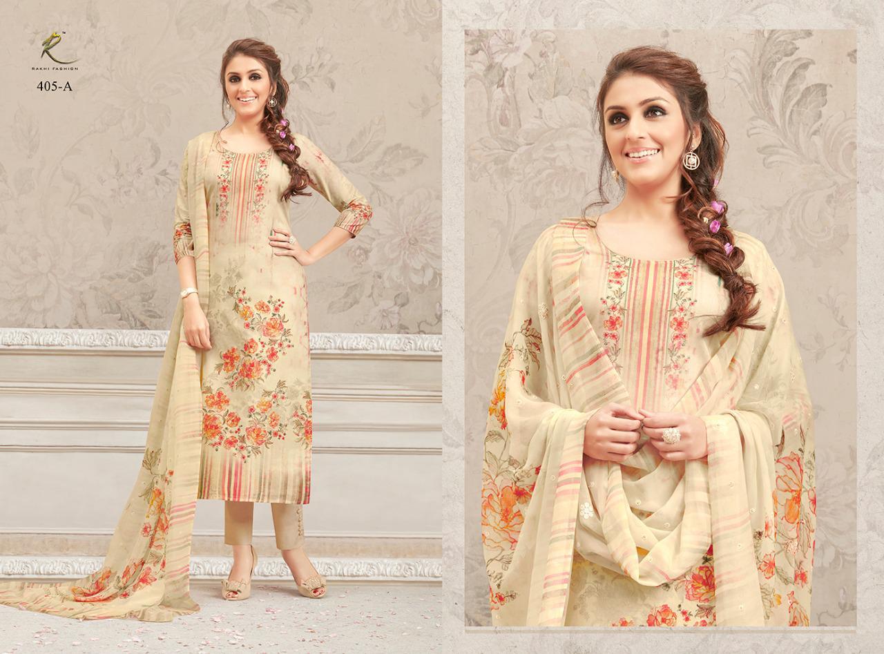 Rakhi Fashion Sizzling Summer Fine Lawn Cotton Fancy Punjabi Dress Material Wholesale Price Dealer Surat