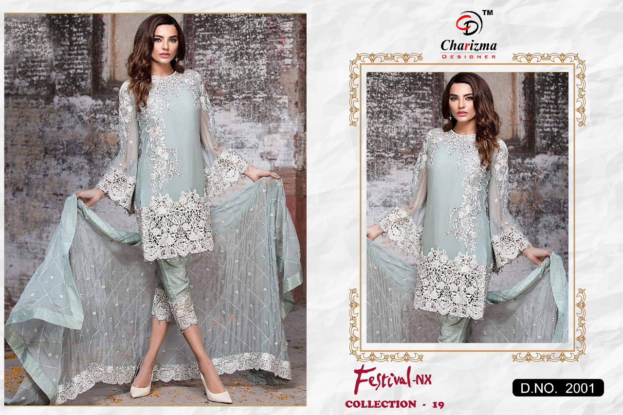 Charizma Designer Firdaus Nx Collection 19 Wholesale Pakistani Suits Supplier