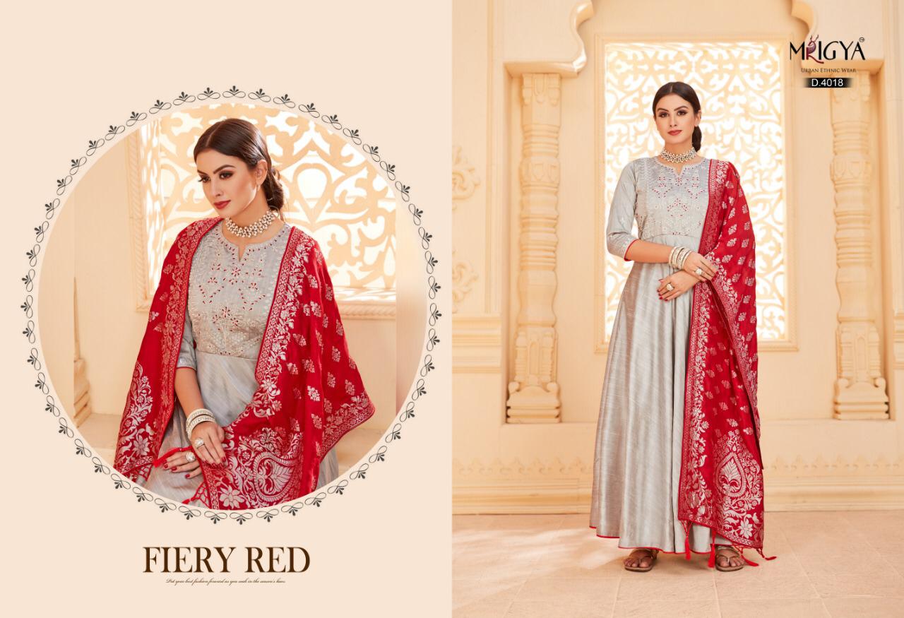 Mrigya Swarna Vol 3 Handloom Long Gown Kurti Pattern With Banarsi Jequard Dupatta Wholesale Manufacturer Online Supplier At Surat
