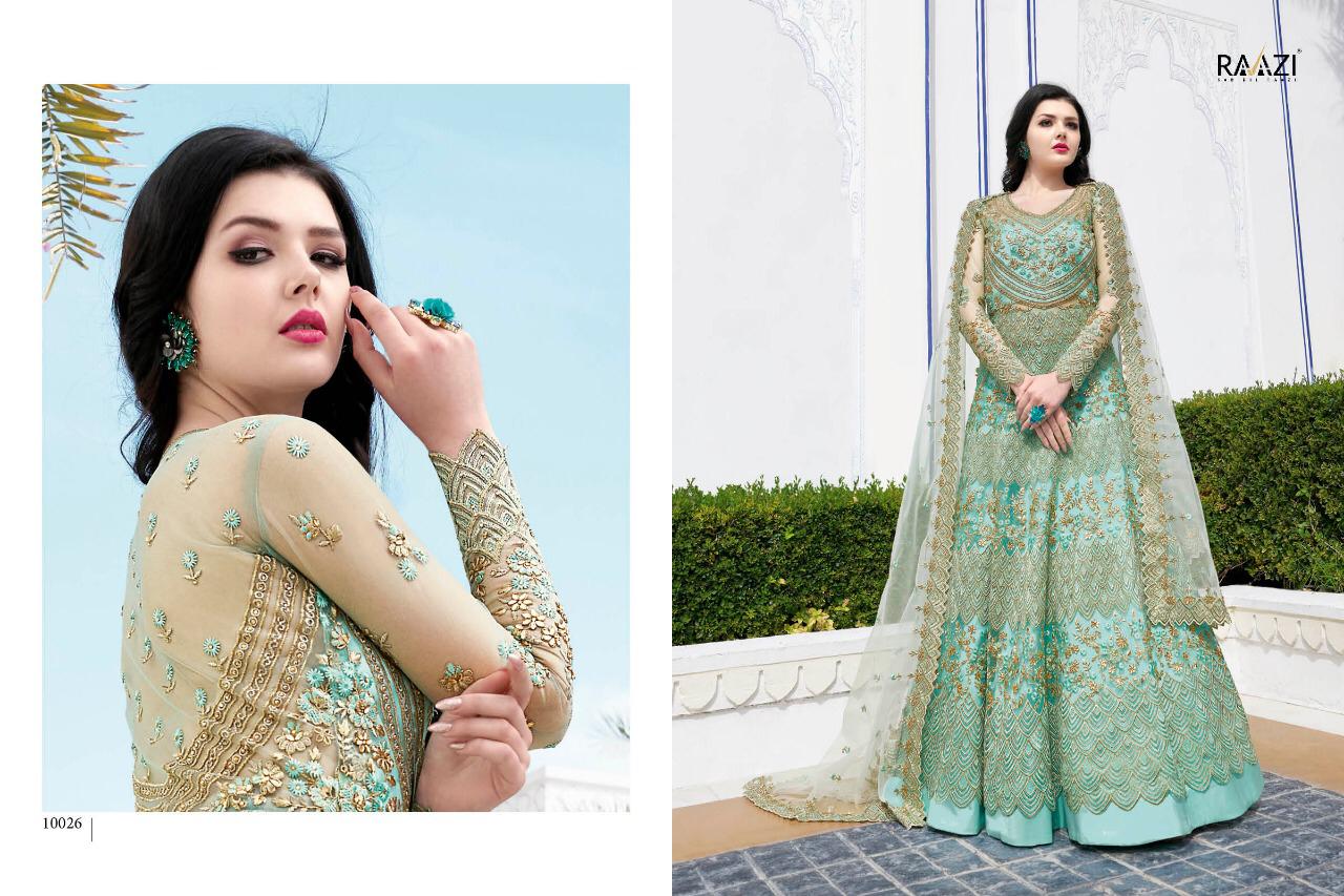 Rama Raazi Vol 10 10022-10028 Series Party Wear Anarkali Dress Wholesale Rate