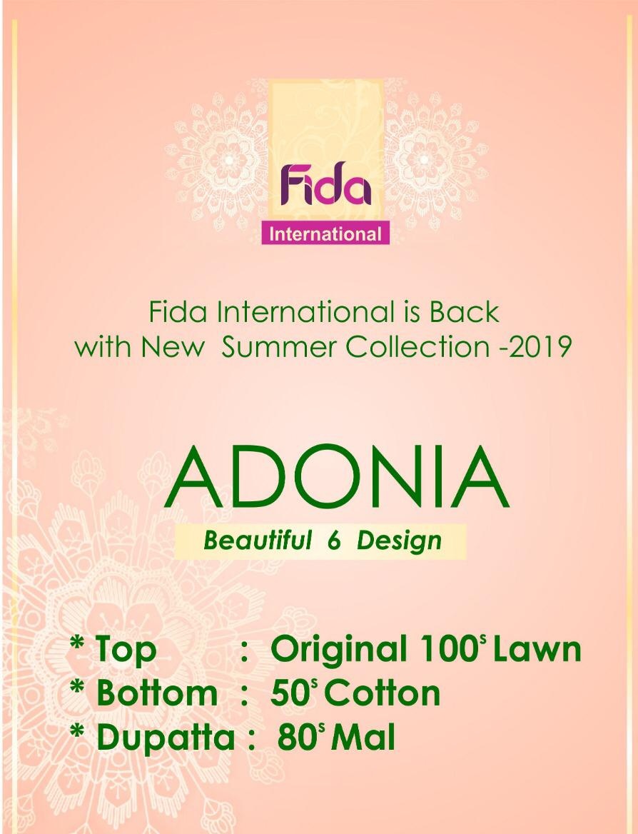 Fida Adonia Lawn Cotton Soft Material Unstich Salwar Kameez Wholesale Dealer Manufacturer Supplier At Surat