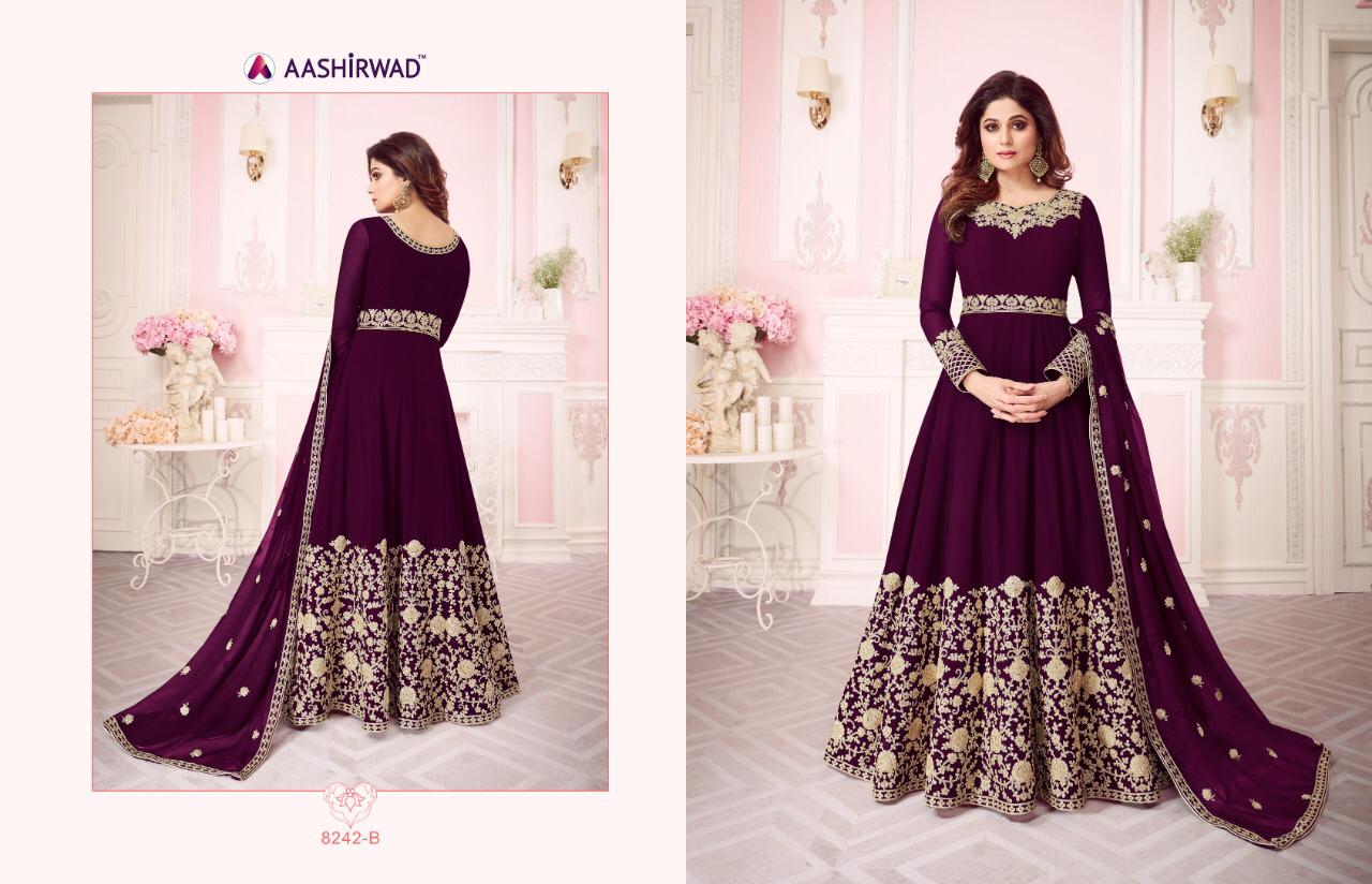 Gulab By Aashirwad Anarkali Ladies Suits Collection Wholesale Rate