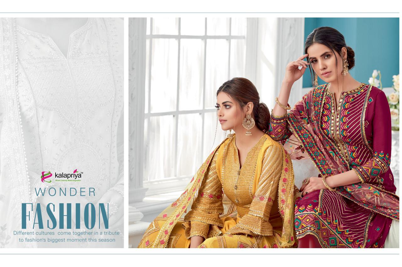 Kalapriya Afreen Real Georgette Embroidery Suits Collection Wholesale Price