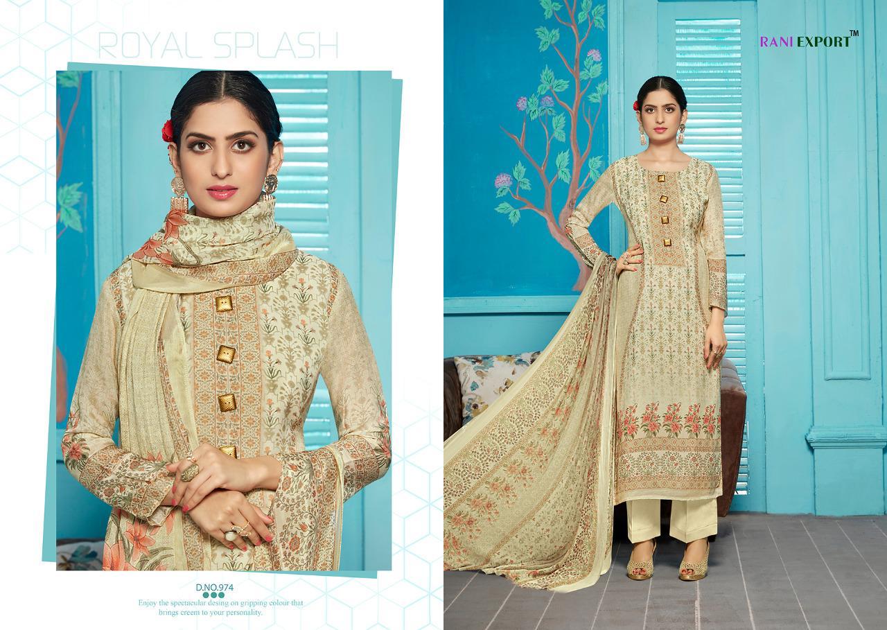 Rani Export Roman Cotton Digital Elegent Salwar Kameez Wholesale Supplier Manufacturer In Surat Textile