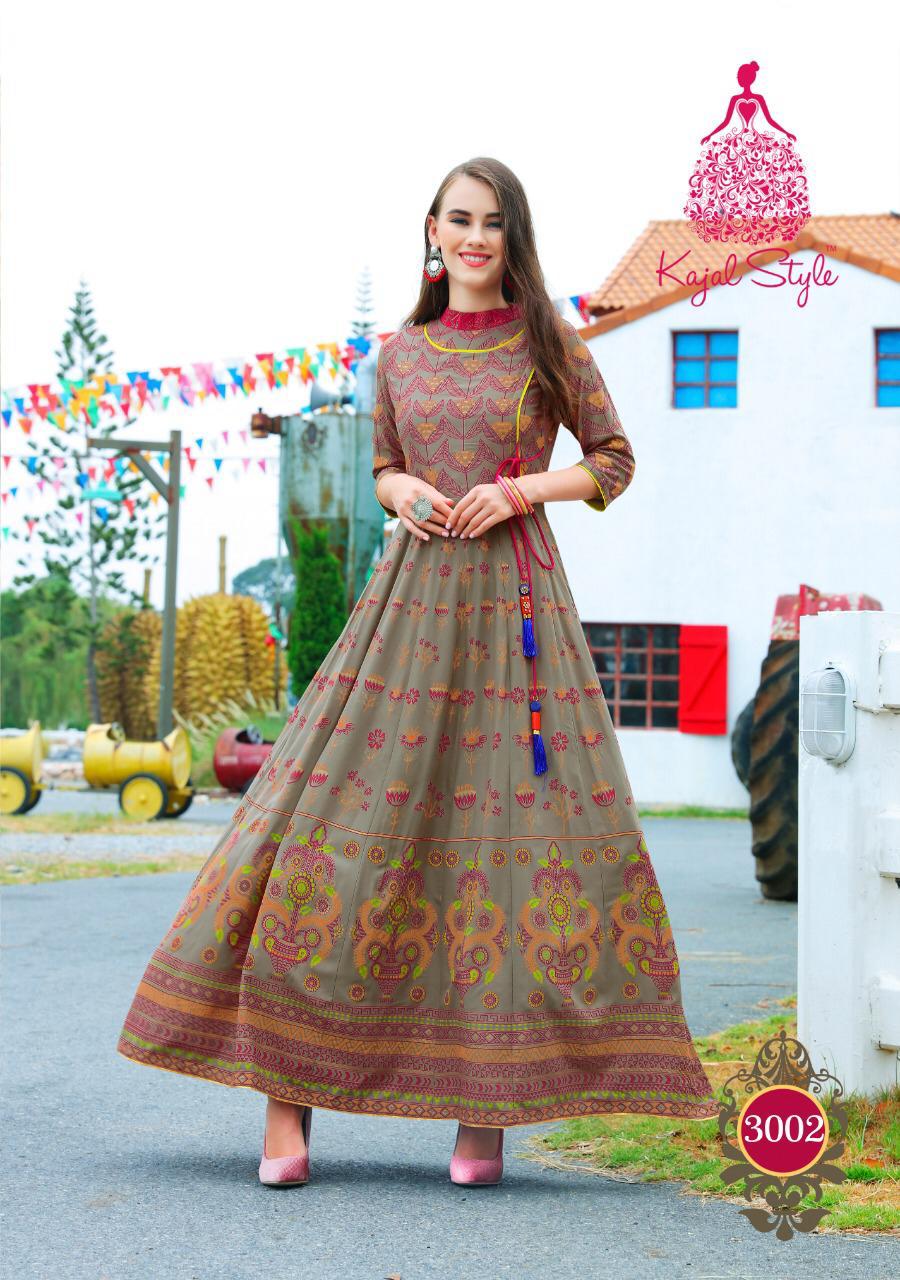 Kajal Style Colorbar Vol 3 Rayon Fancy Colourfull Kurtis Wholesale Rate Supplier