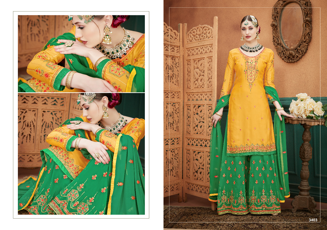 Lavli Fashion Zarina Satin Georgette Eid Wedding Collection Salwar Suit Wholesale Supplier Online Dealer At Surat
