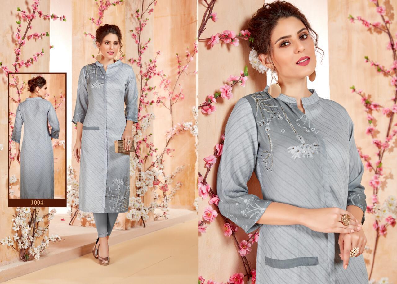 Dove Present Sweety Fashion Exclusive Cotton Satin Digital Printed Kurti Cataloge Wholesale Cheapest Price In Surat