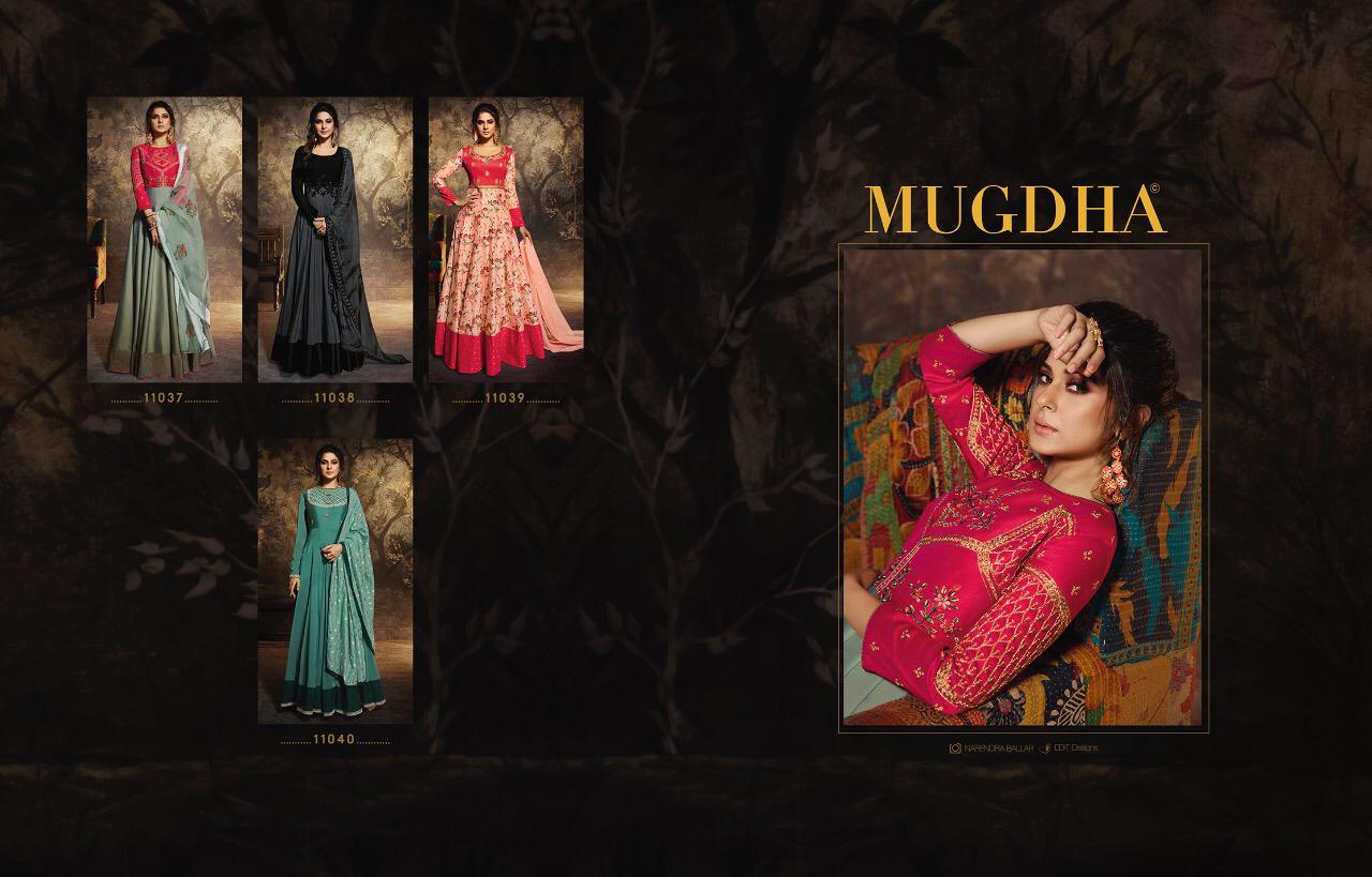Mugdha Madame 11037-11040 Series Fancy Anarkali Party Wear Suits Collection Surat