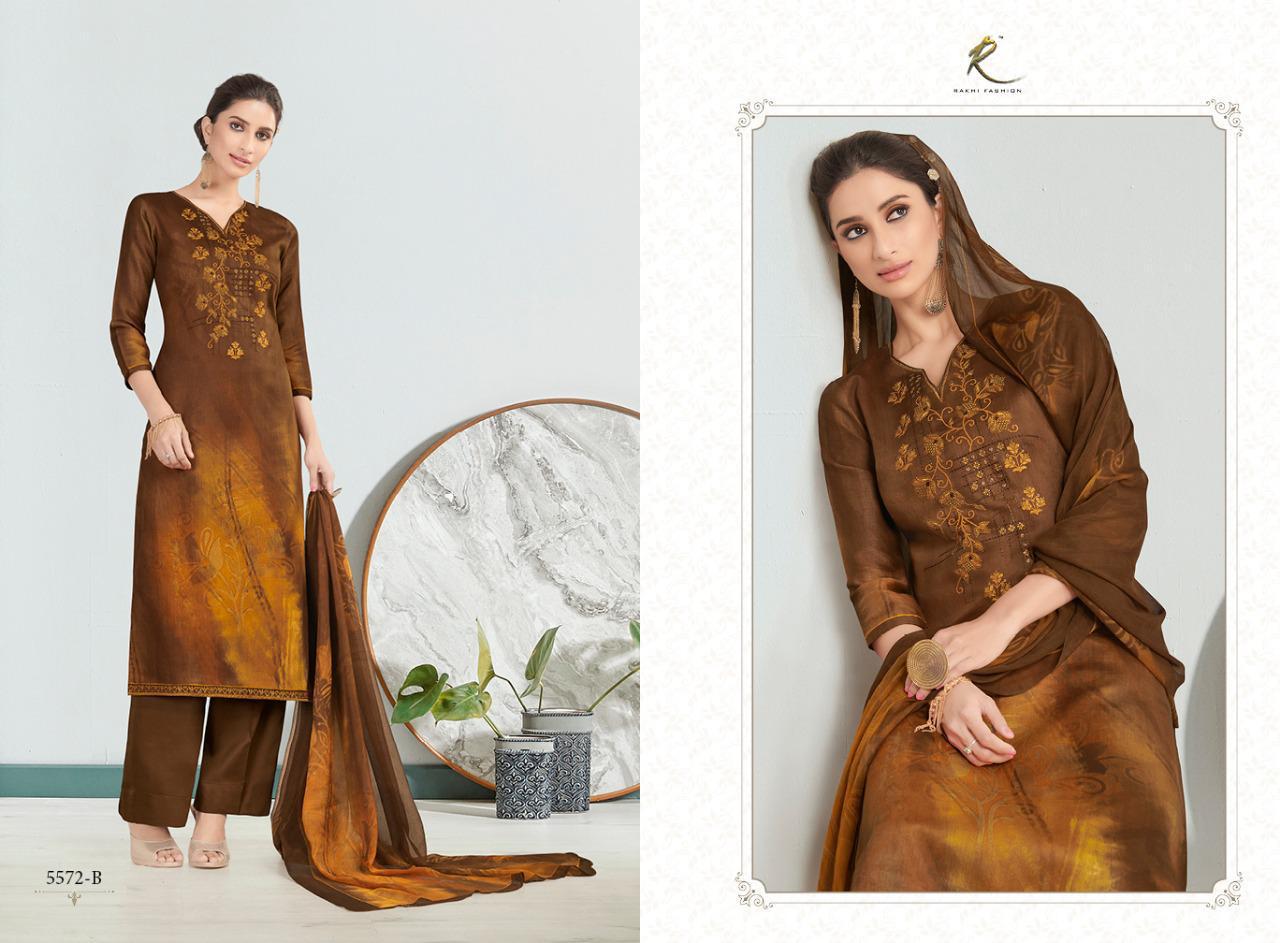 Rakhi Fine Galace Cotton Catalogue Wholesale Cotton Printed With Work Suits