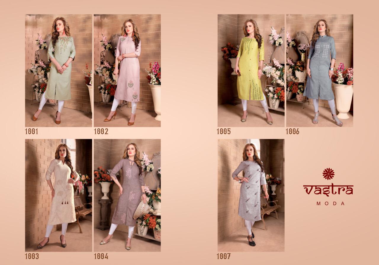 Vastra Moda Amber Catalogue Premium Viscose Kurtis Collection Wholesale Rates Supplier From Surat