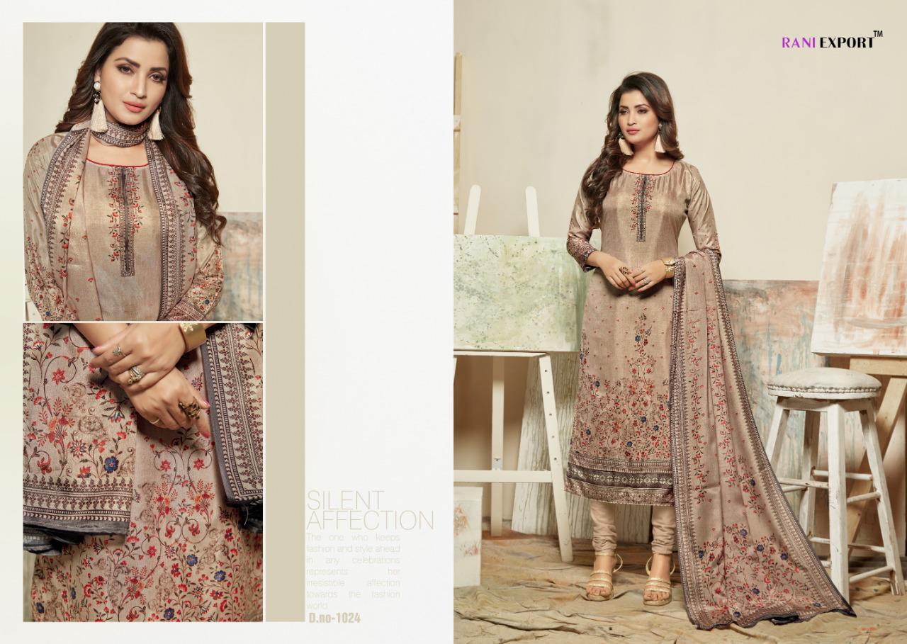 Rani Export Florenza Exclusive Cotton Dolla Silk Dress Material Collection Wholesale Dealer At Surat
