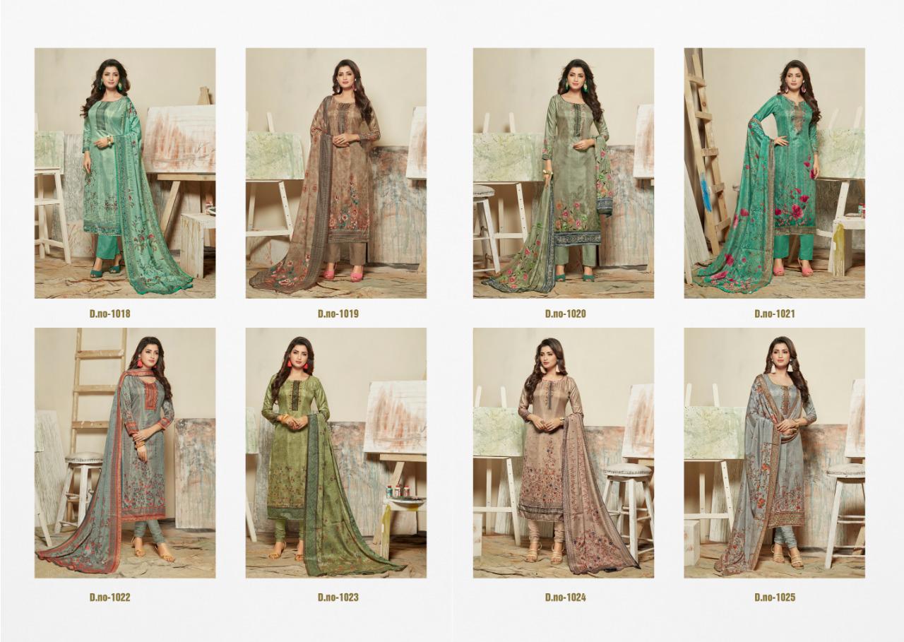 Rani Export Florenza Exclusive Cotton Dolla Silk Dress Material Collection Wholesale Dealer At Surat
