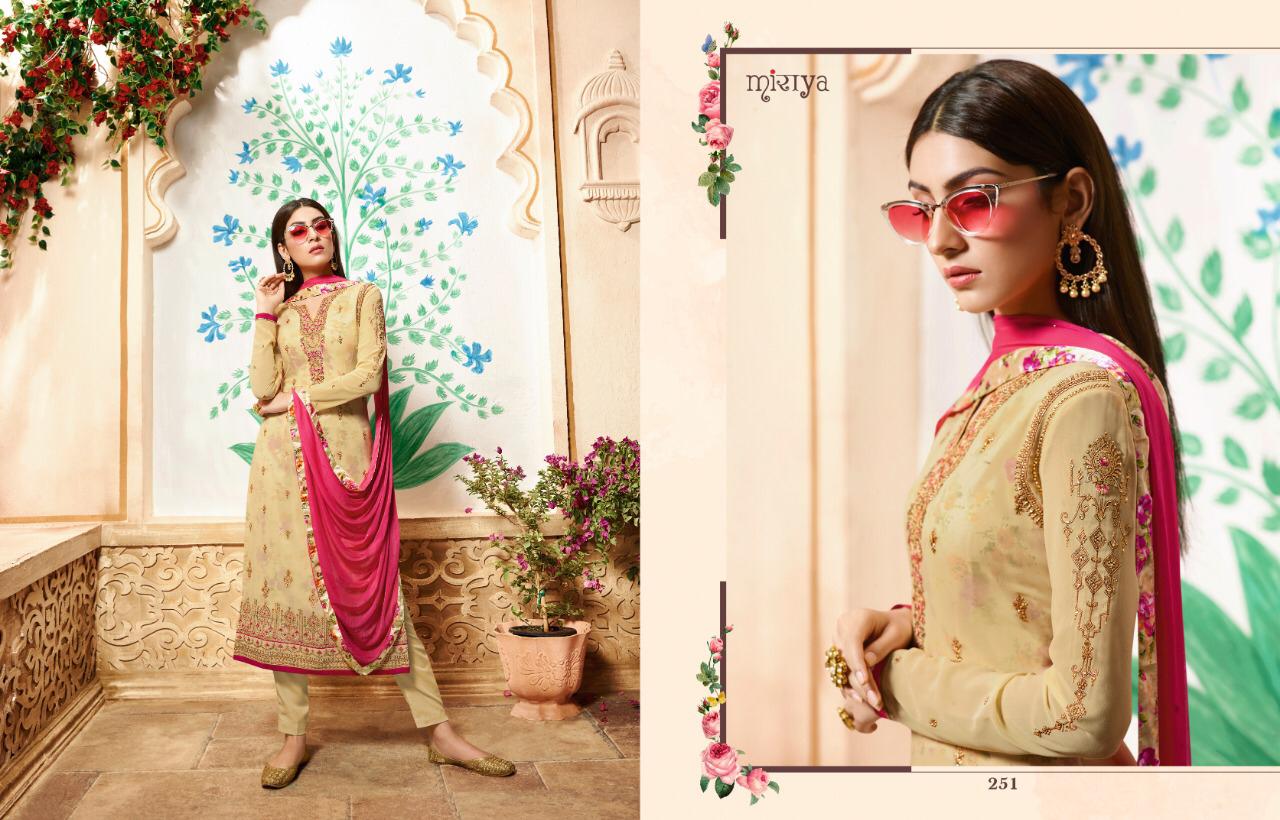 Aarav Miraya Vol 3 Fancy Designer Real Georgette Dress Material Collection Wholesale Online Surat