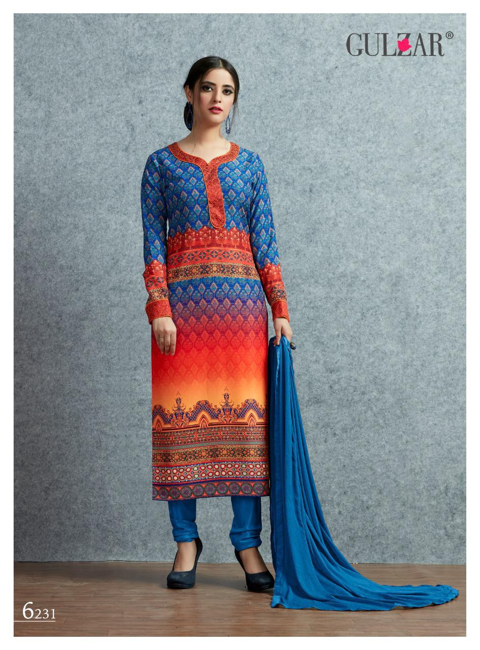 Gulzar Print Pitara 6231-6238 Series Muslin Silk Prints Dress Material Collection Wholesale Supplier Surat